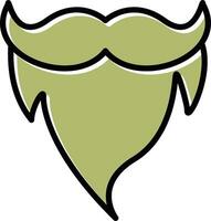 Beard and Moustache II Vector Icon