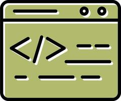 Web Coding Vector Icon