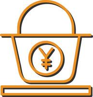 Yen Basket Vector Icon