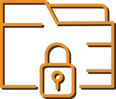 Secure Folder Vector Icon