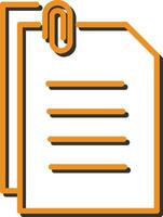 Attached Documents Vector Icon