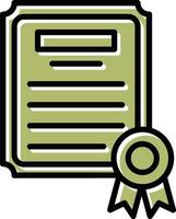 Diploma Vector Icon