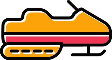 Snowmobile Vector Icon