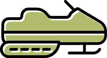 Snowmobile Vector Icon