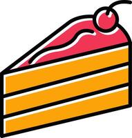 Cake Slice Vector Icon