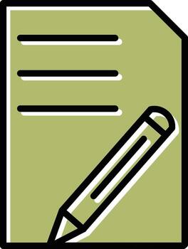 icono de vector de edición de documento