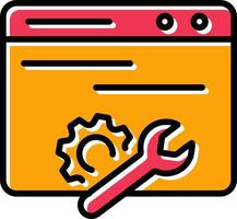 Web Maintenance Vector Icon