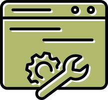 Web Maintenance Vector Icon
