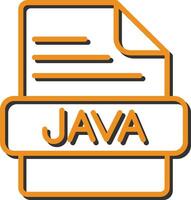 icono de vector de java