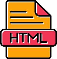 icono de vector html