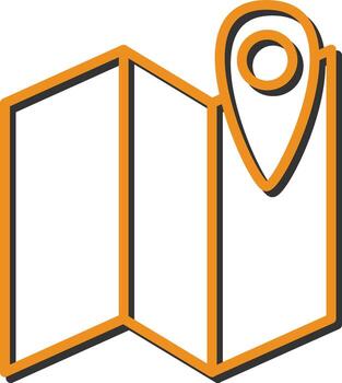 icono de vector de mapa