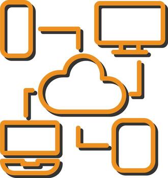 Cloud Computing Vector Icon