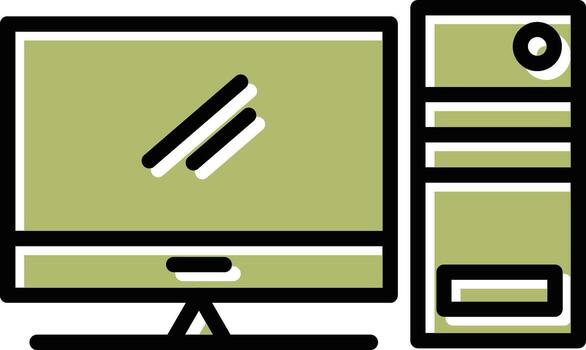 Computer Vector Icon
