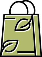 Ecology Bag Vector Icon