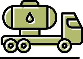 Tank Truck Vector Icon