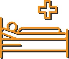 Patient Bed Vector Icon