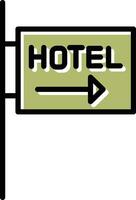 Hotel Sign Vector Icon