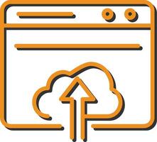 Upload Web Vector Icon