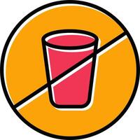 No Drinks Vector Icon