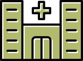 icono de vector de hospital