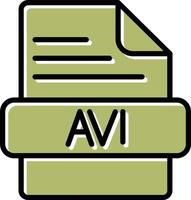 AVI Vector Icon