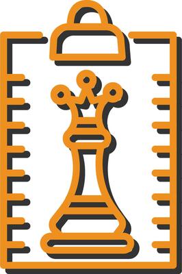 Clipboard Chess Vector Icon