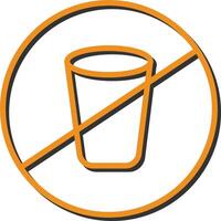 No Drinks Vector Icon