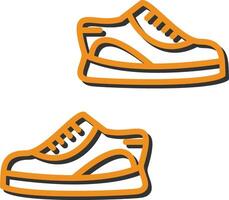 icono de vector de zapatillas