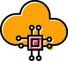 Cloud Computing Vector Icon