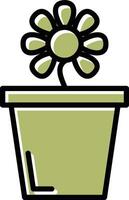 Flower Pot Vector Icon
