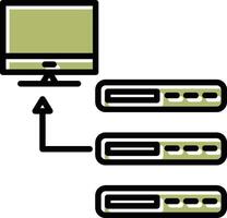 icono de vector de base de datos