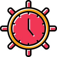 icono de vector de configuración de tiempo