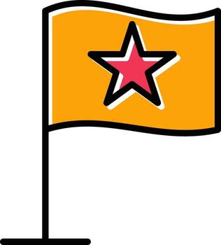 icono de vector de bandera