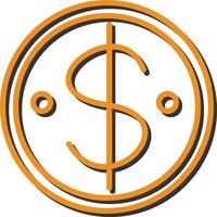 Dollar Coin Vector Icon