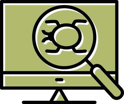 icono de vector de depuración