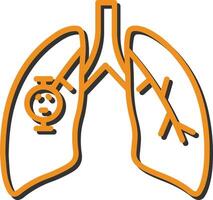 Lung Cancer Vector Icon