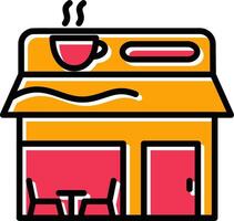 icono de vector de cafetería