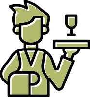 Waiter Vector Icon