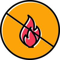 Danger of Flame Vector Icon