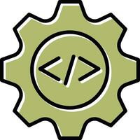 Coding Gear Vector Icon