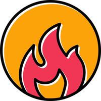 icono de vector de fuego