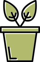 Plant Pot Vector Icon