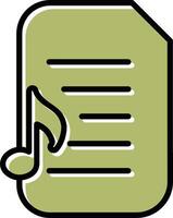 Audio Document Vector Icon