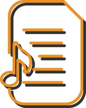 Audio Document Vector Icon