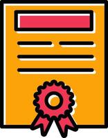 Certificate Vector Icon