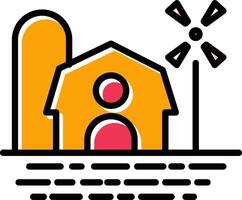 Farm House Vector Icon