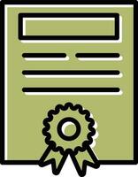 Certificate Vector Icon