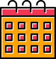 icono de vector de calendario