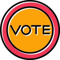 Vote Link Vector Icon