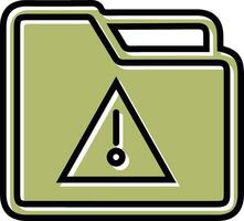 Alert Folder Vector Icon